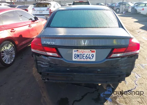 2013 Honda Civic Lx z USA, uszkodzony, nr VIN 19XFB2E55DE060101